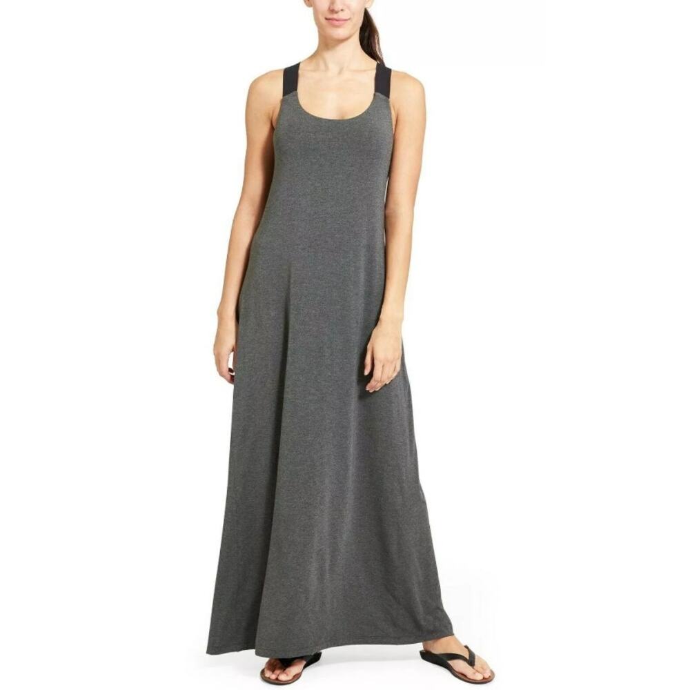 Athleta Gray Maxi Dress